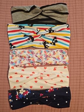 Pack of 5 Handmade Headbands - Multicolor Patterns
